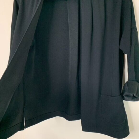Babaton Aritzia Black Oversized Blazer Kimono Open front Unstructured Size XS - Picture 8 of 14